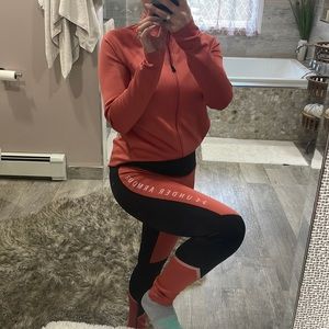New Under Armour Coldgear tights and zipper jacket